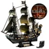 CubicFun Пъзел 3D Queen Anne's Revenge 293ч. с LED светлини