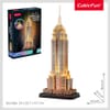 CubicFun Пъзел 3D Empire State Building Night Edition 37ч. с LED светлини
