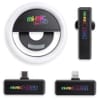 WB Безжичен Portable микрофон с LED Лампа MI-MIC