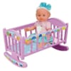 LT Кукла пишкаща Le Petit Bebe 30 см. с легло, стол за хранене и корито