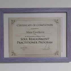 Сертификат на Мая Цветкова