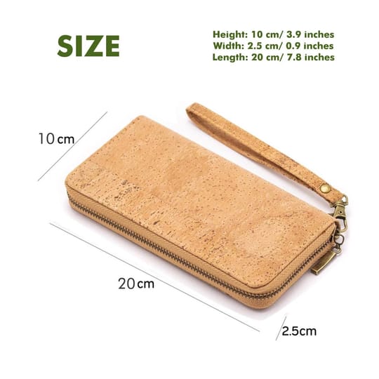 Дамски портфейл от естествен корк - 324-F