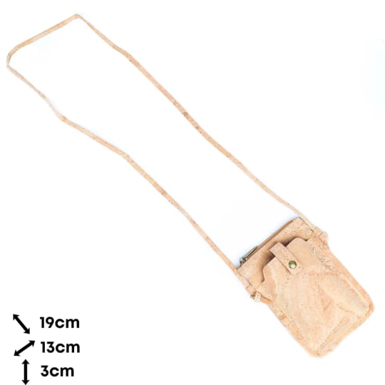 Дамски калъф за телефон от корк 