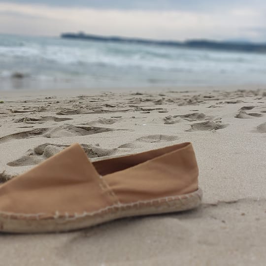 Традиционни мъжки еспадрили бежов цвят