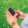 Мъжки портфейл от корк черен