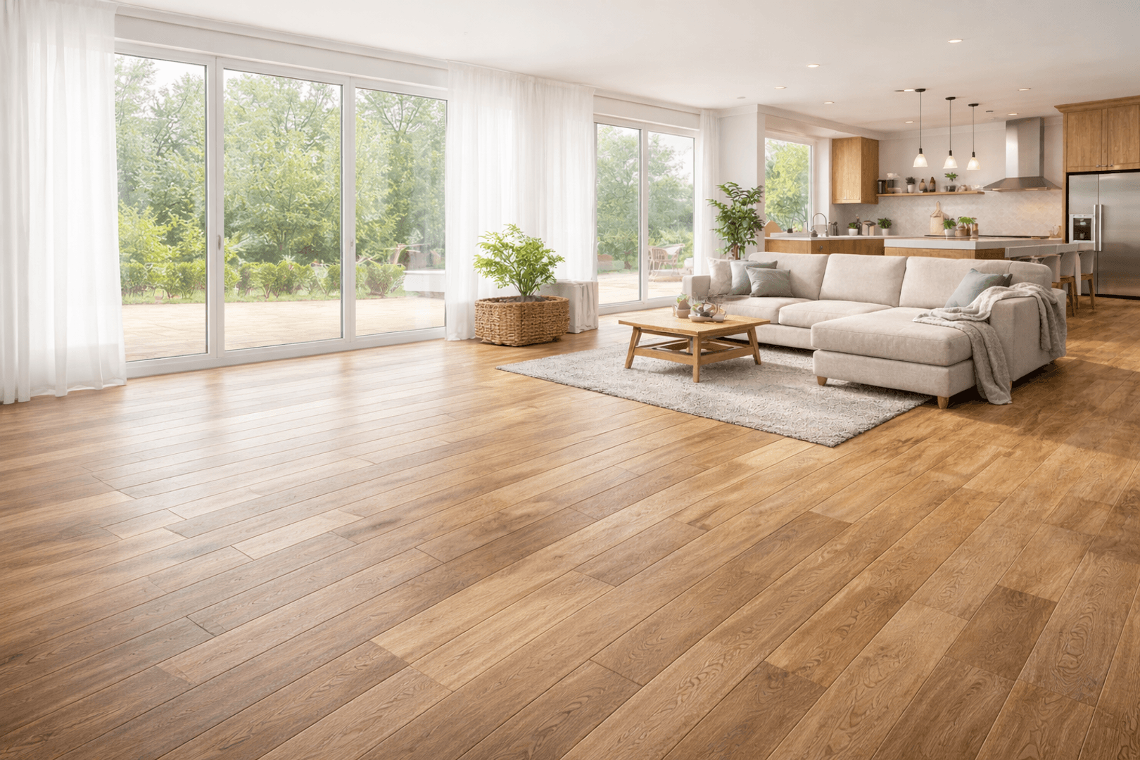 livingroom with wooden floor