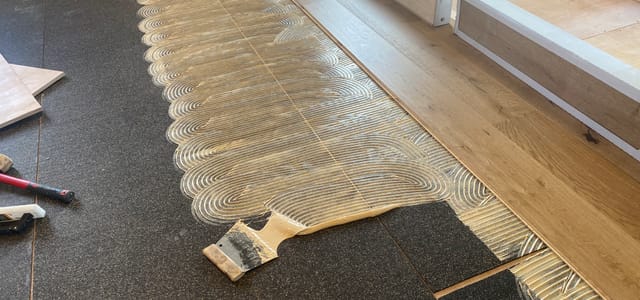 rubber impact insulation engineered floor