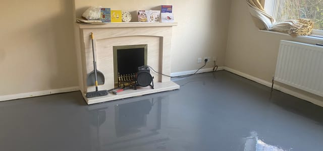 self-levelling compound wood floor
