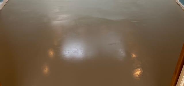 self-levelling compound wood floor