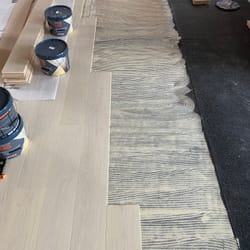 Glue-Down installation engineered wood floor london