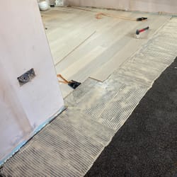 Glue-Down installation engineered wood floor london