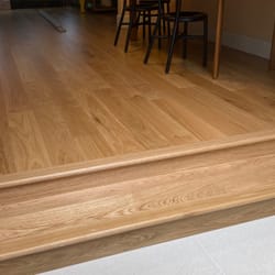 solid oak steps and engineered floor