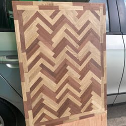 mini solid herringbone double border table london