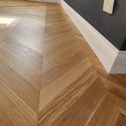 engineered chevron floor fitting london 
