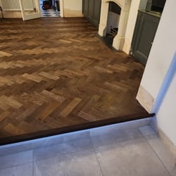 solid wood floor herringbone fitting london