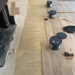 glue-down installation engineered floor