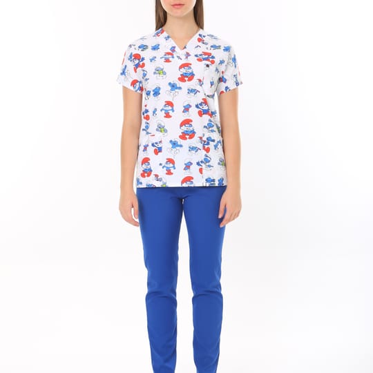 шарена туника на смърфове