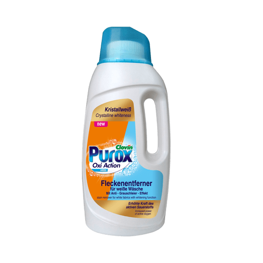 Purox Oxi Препарат за Премахване на Петна за Бели тъкани 1.5л.