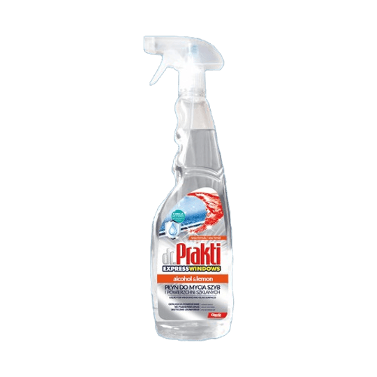 Препарат за почистване на стъкла Dr. Prakti Alcohol & Lemon 1л.
