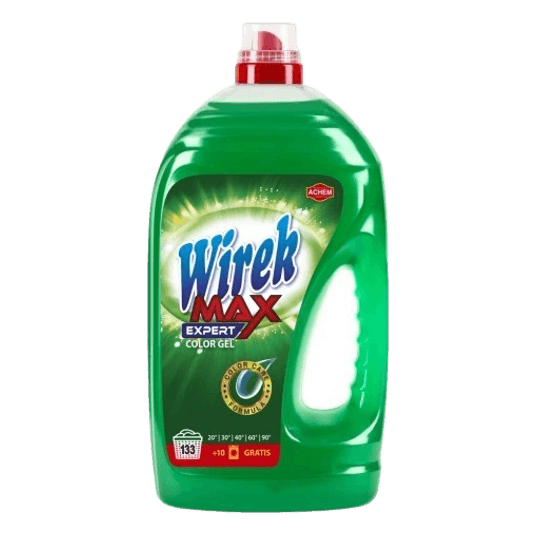 Wirek Гел за пране на цветни тъкани Max Expert, 4.3л.