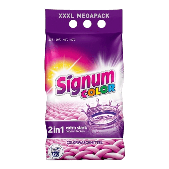 SIGNUM COLOR 10 кг – Прах за пране за цветни тъкани