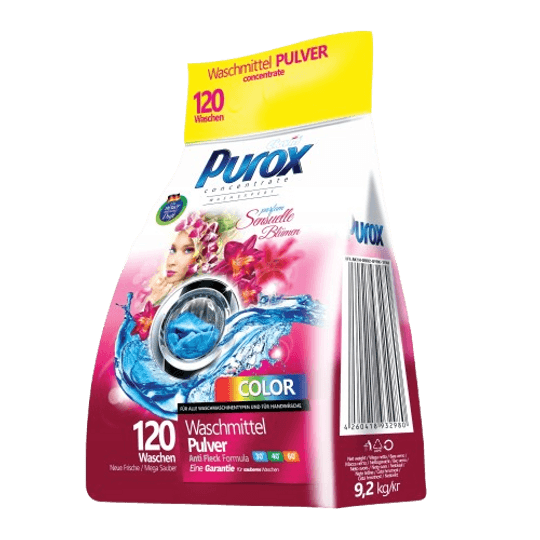 Purox Color Парфюмиран прах за пране 9,2 кг