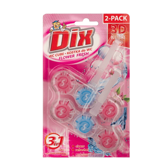 Тоалетни блокчета DIX 3D Flower 2бр.