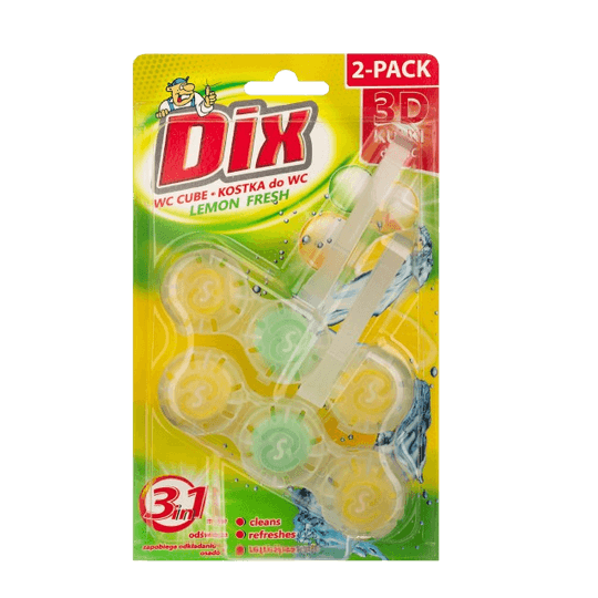 Тоалетни блокчета DIX 3D Lemon 2бр.