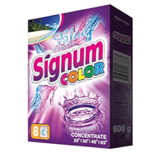Прах за пране SIGNUM за Цветно пране 600г.