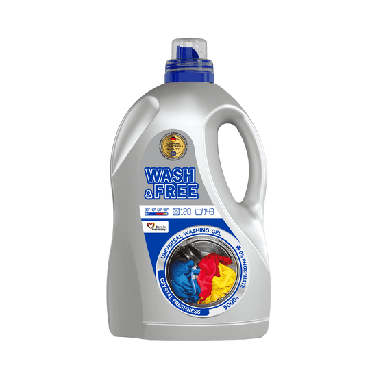 Гел за пране Wash&Free – Универсален - 5л.
