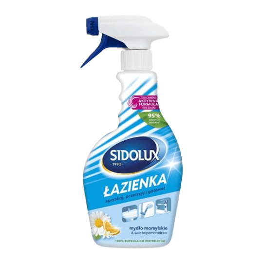Sidolux Łazienka – Спрей за баня с марсилски сапун и портокал, 500 мл.