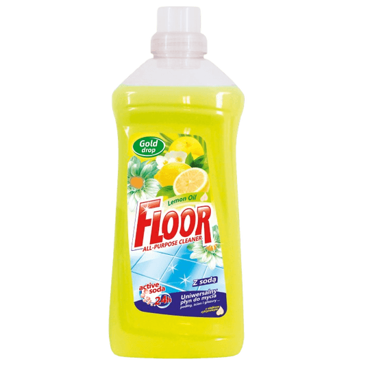 FLOOR Lemon Oil – Универсален почистващ препарат с лимон и сода, 1 л