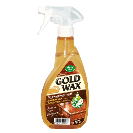 Gold Drop GOLD WAX – Спрей за поддръжка на мебели с антистатичен ефект, 400 мл.