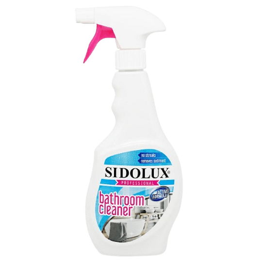 Sidolux Professional Bathroom – Спрей за баня срещу котлен камък и налепи, 500 мл.