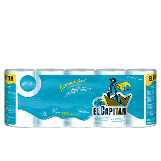 El Capitan 10 ролки, 2 пласта, Морски аромат