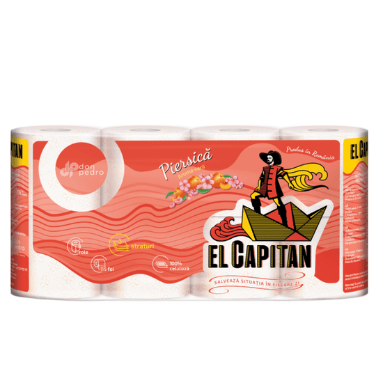 El Capitan 8 ролки, 3 пласта, Праскова