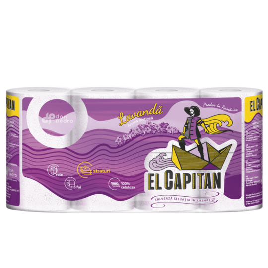 El Capitan 8 ролки, 3 пласта, Лавандула