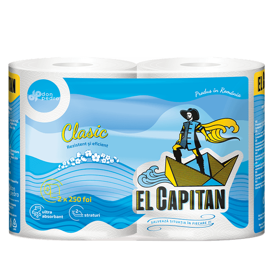 El Capitan Ролка, 2 x 250 листа, 2 пласта