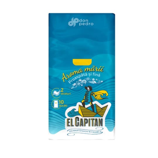 El Capitan носни кърпички 10 x 10, 2 пласта