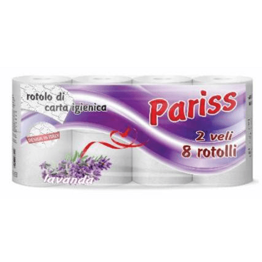 Pariss тоалетна хартия 8 ролки, 2 пласта