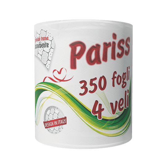 Pariss ролка, 350 листа, 4 пласта
