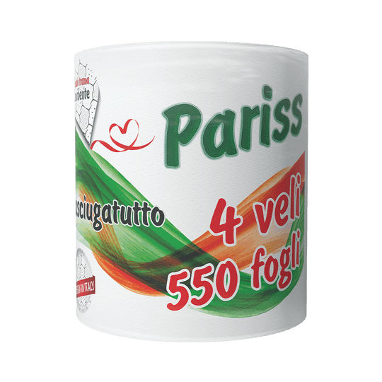 Pariss ролка, 550 листа, 4 пласта