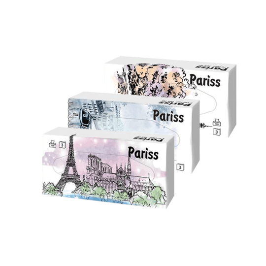 Pariss салфетки за лице - 3 пласта - 100 листа