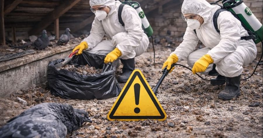 Почистване на тавани и подпокривно пространство от фирма Инсект Контрол