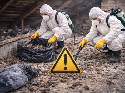 Почистване на тавани и подпокривно пространство от фирма Инсект Контрол