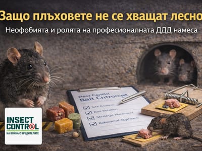 Защо плъховете не се хващат лесно: неофобията и ролята на професионалната ДДД намеса