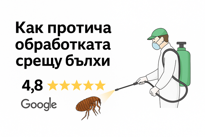 🟩 Как протича обработката срещу бълхи