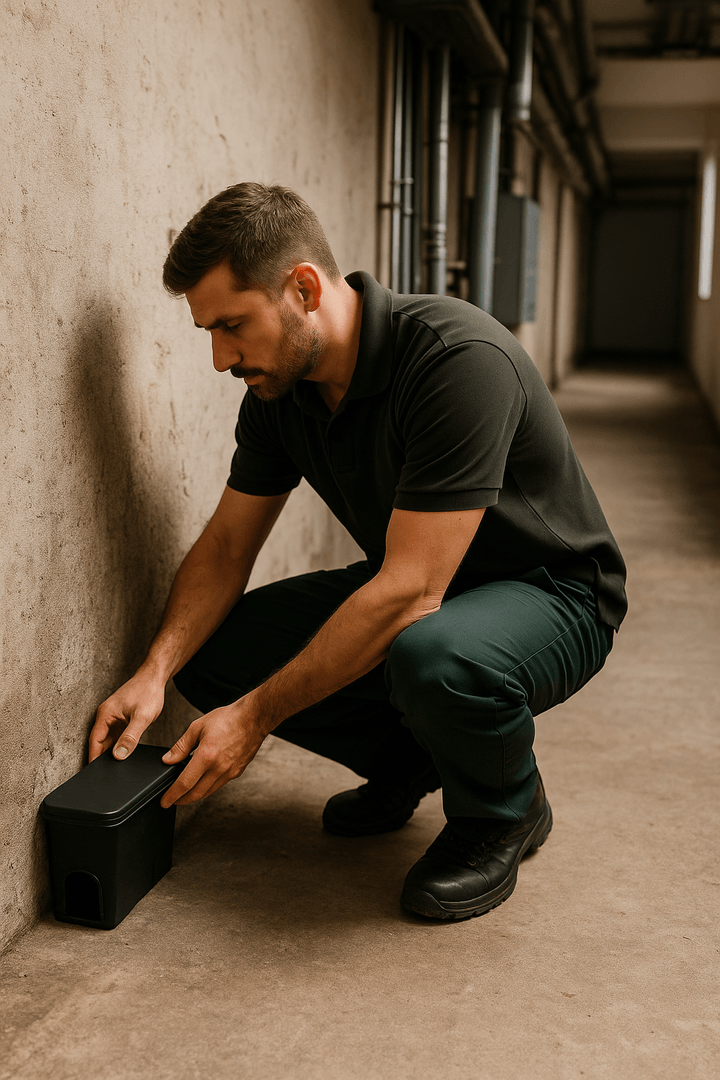 Поставяне на отрови против гризачи в мазе от Инсект Контрол