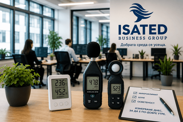 Измерване на работна среда и микроклимат от ISATED Business Group