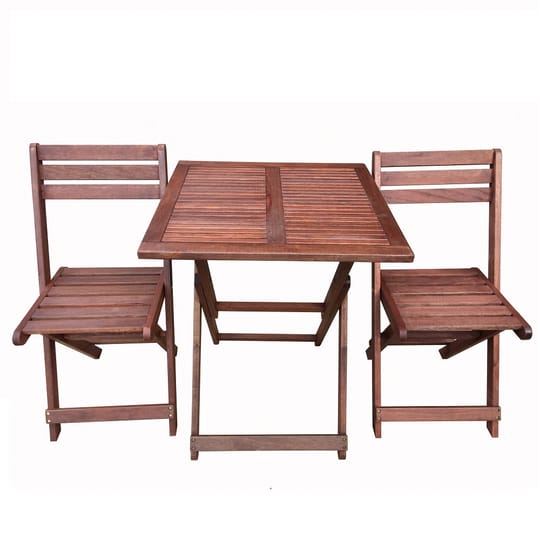 Градински комплект Kreta Muhler Meranti 3 части, дърво